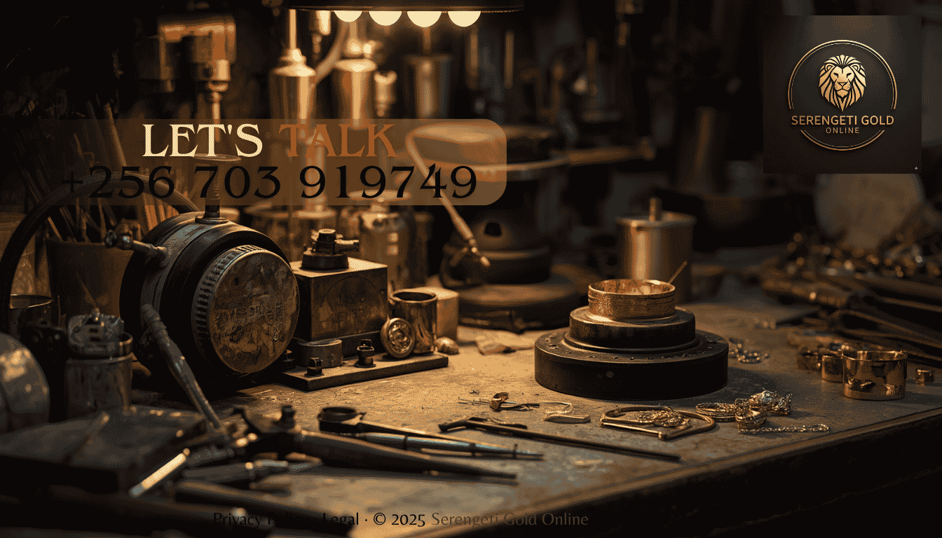 A jewelry workbench displaying specialized electroplating tools alongside solid gold casting equipment. (1)