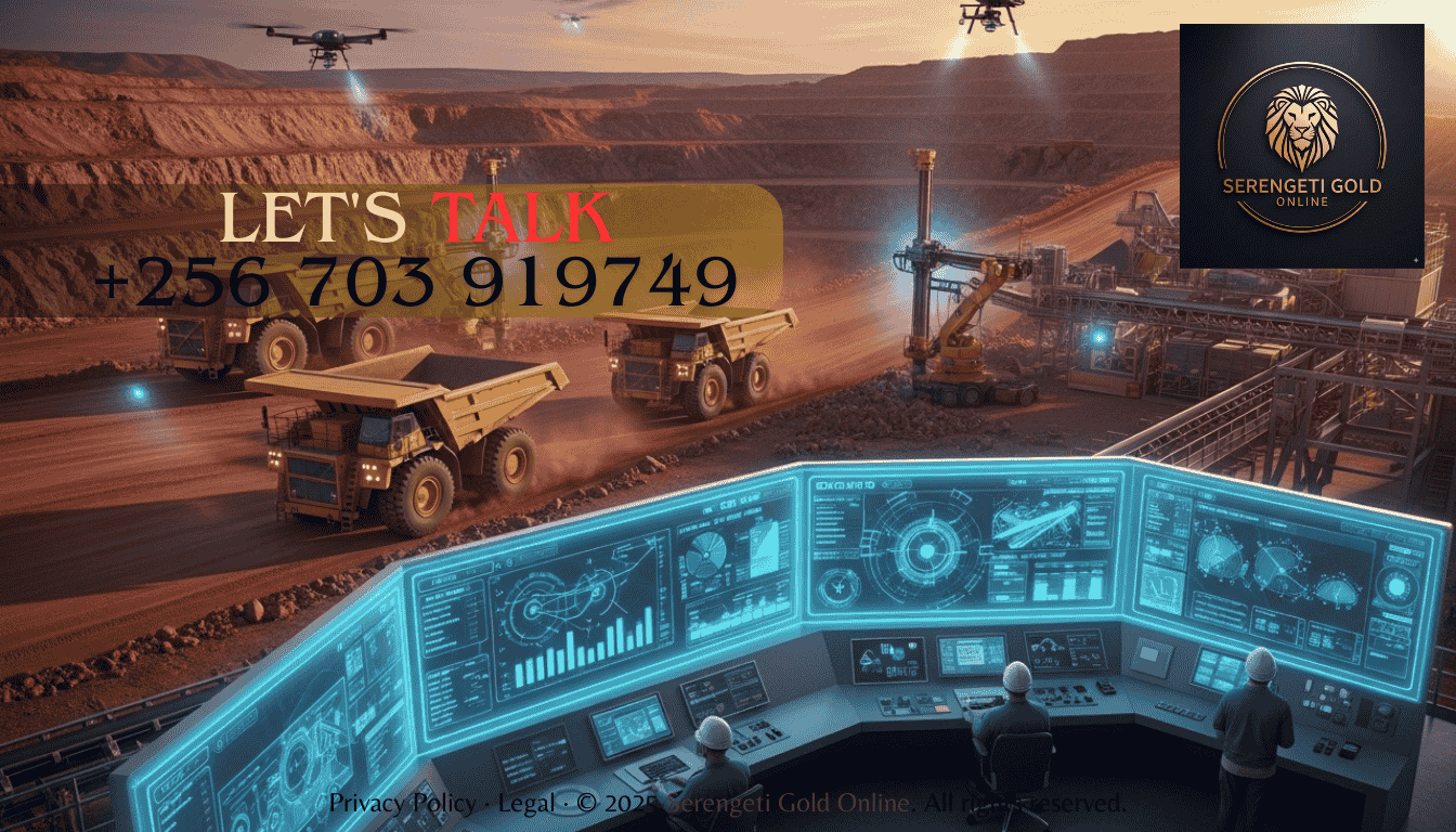 Automation and AI technology in modern gold mining