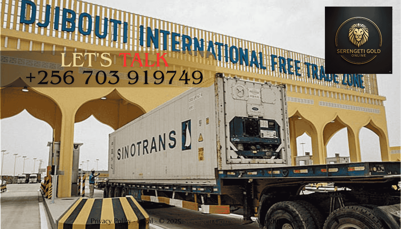Djibouti port facilities serving as a gateway for East Africa’s gold exports