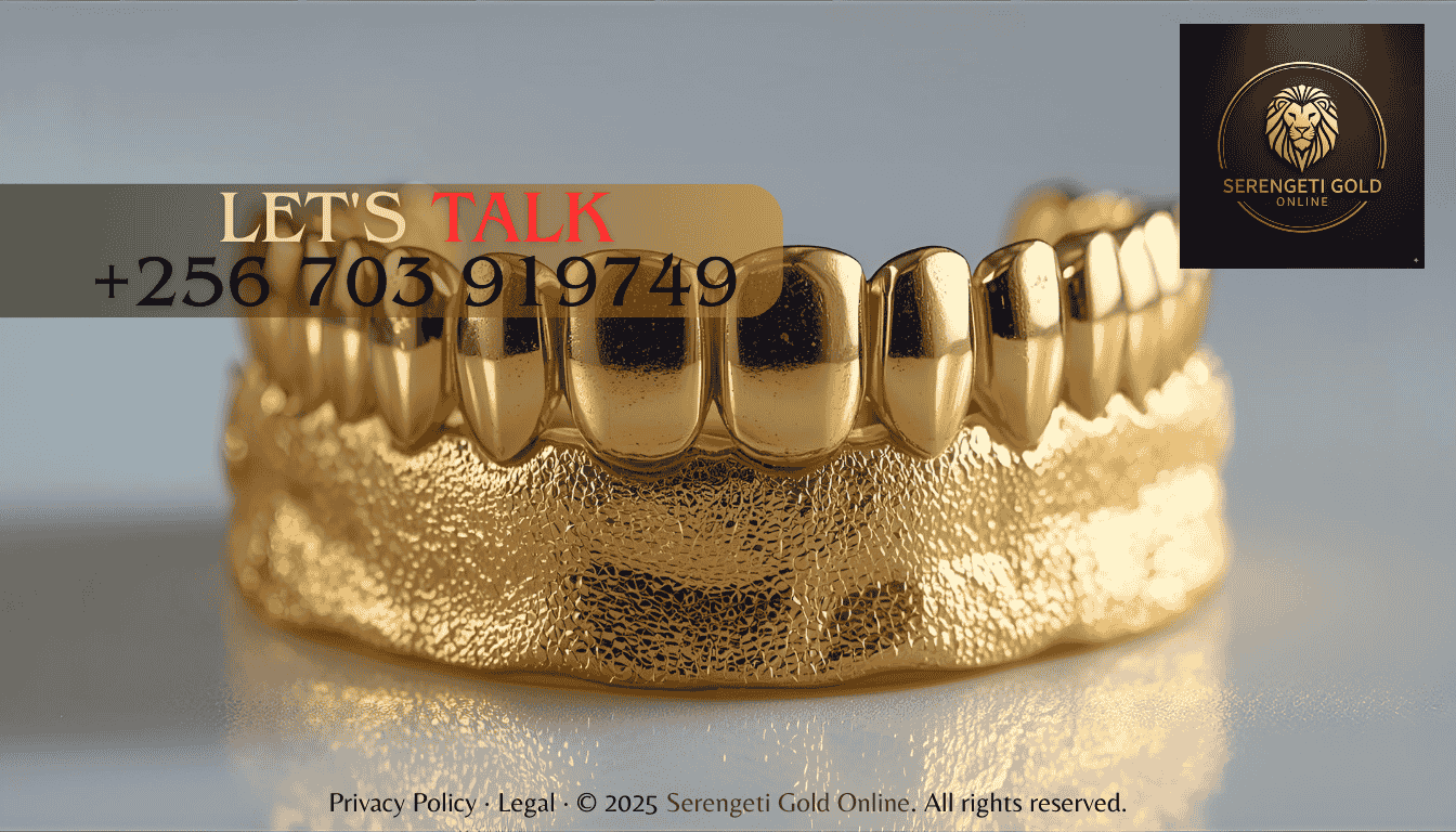 Gold alloy dental crown and medical device applications