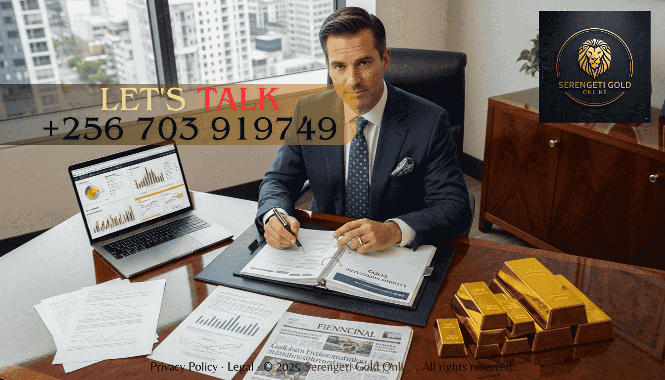 Investor reviewing gold ETF and bullion portfolio strategy